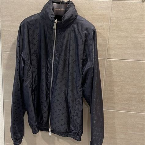 louis vuitton black windbreaker.